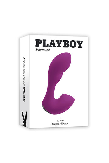 Playboy - Arch Stroking Motion G-Spot Vibrator - Purple - Stag Shop