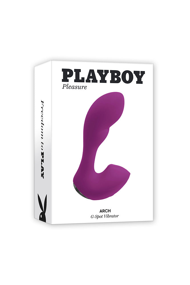 Playboy - Arch Stroking Motion G-Spot Vibrator - Purple - Stag Shop