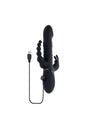 Playboy - Big Bunny Energy Triple Vibrator - Black - Stag Shop