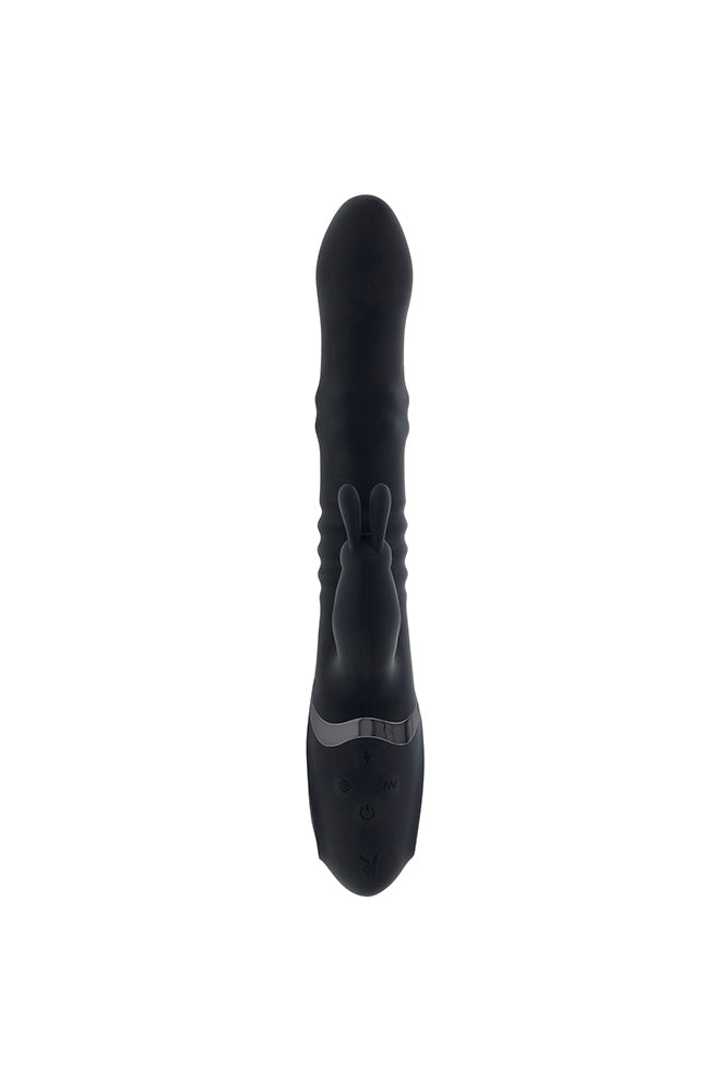 Playboy - Big Bunny Energy Triple Vibrator - Black - Stag Shop