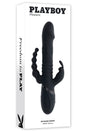 Playboy - Big Bunny Energy Triple Vibrator - Black - Stag Shop