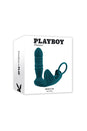 Playboy - Bring It On Thrusting Butt Plug & Cock Ring - Teal - Stag Shop