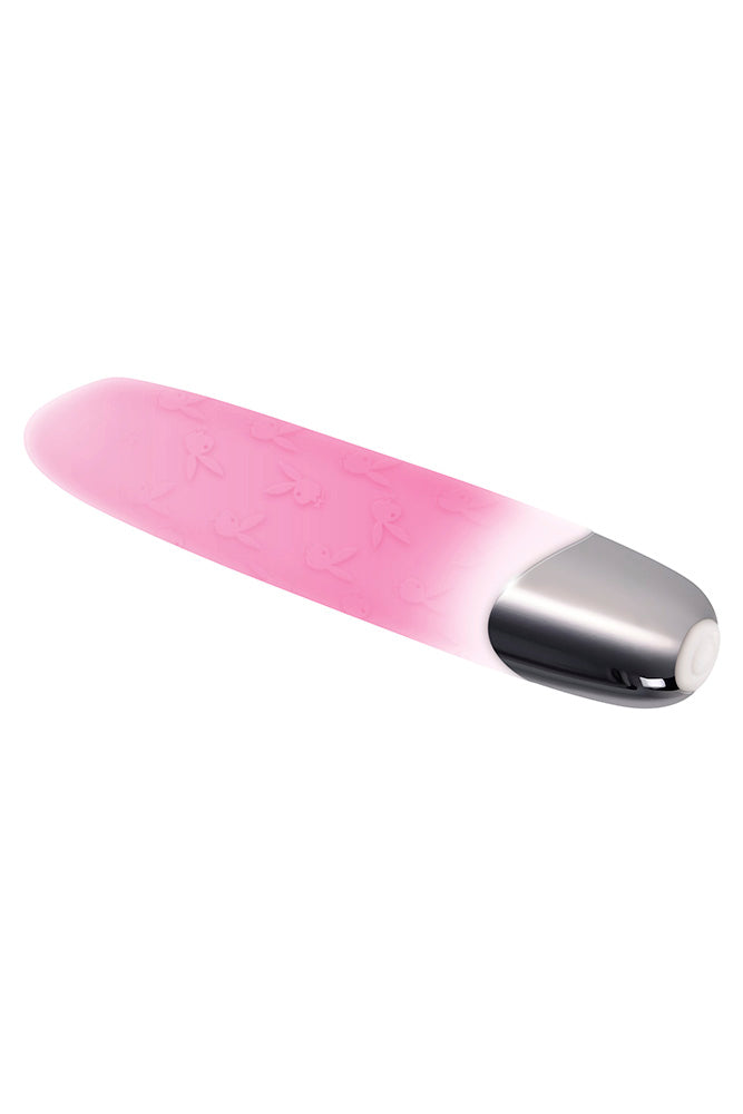 Playboy - Bunnies On Parade Bullet Vibrator - Pink - Stag Shop