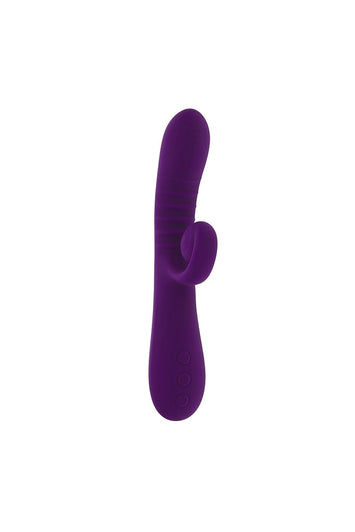 Playboy - Curlicue Dual Vibrator - Purple - Stag Shop