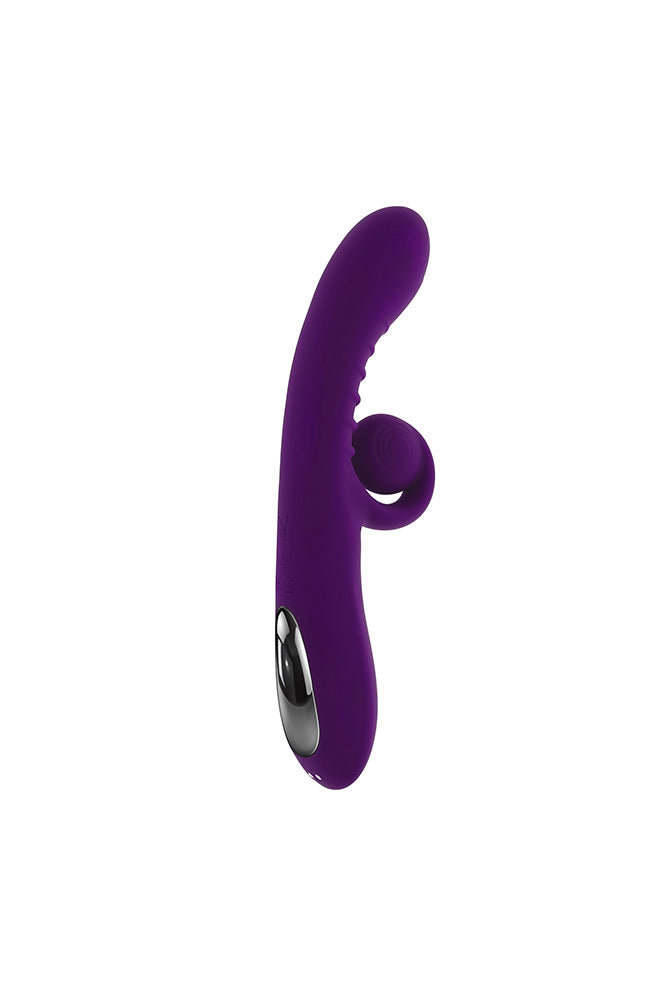 Playboy - Curlicue Dual Vibrator - Purple - Stag Shop