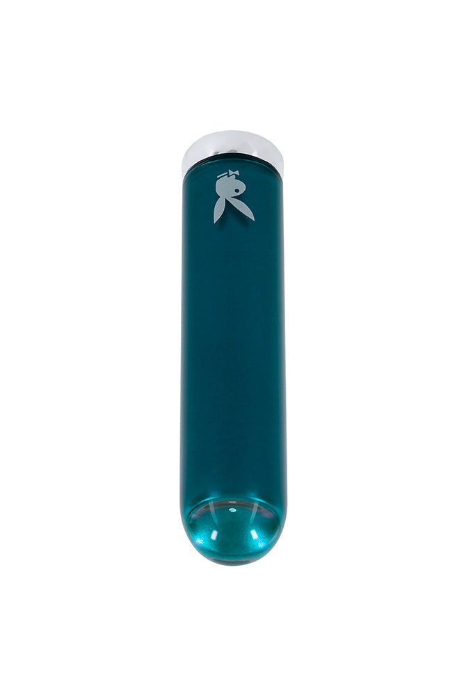 Playboy - Emerald Glass Tip Bullet Vibrator - Green - Stag Shop