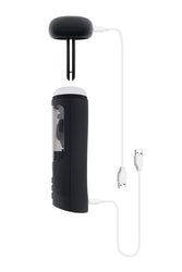 Playboy - End Game Warming & Vibrating Stroker with UV Sanitizing Stand - Black - Stag Shop
