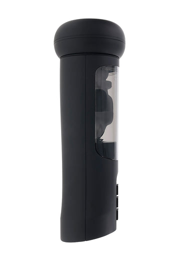 Playboy - End Game Warming & Vibrating Stroker with UV Sanitizing Stand - Black - Stag Shop