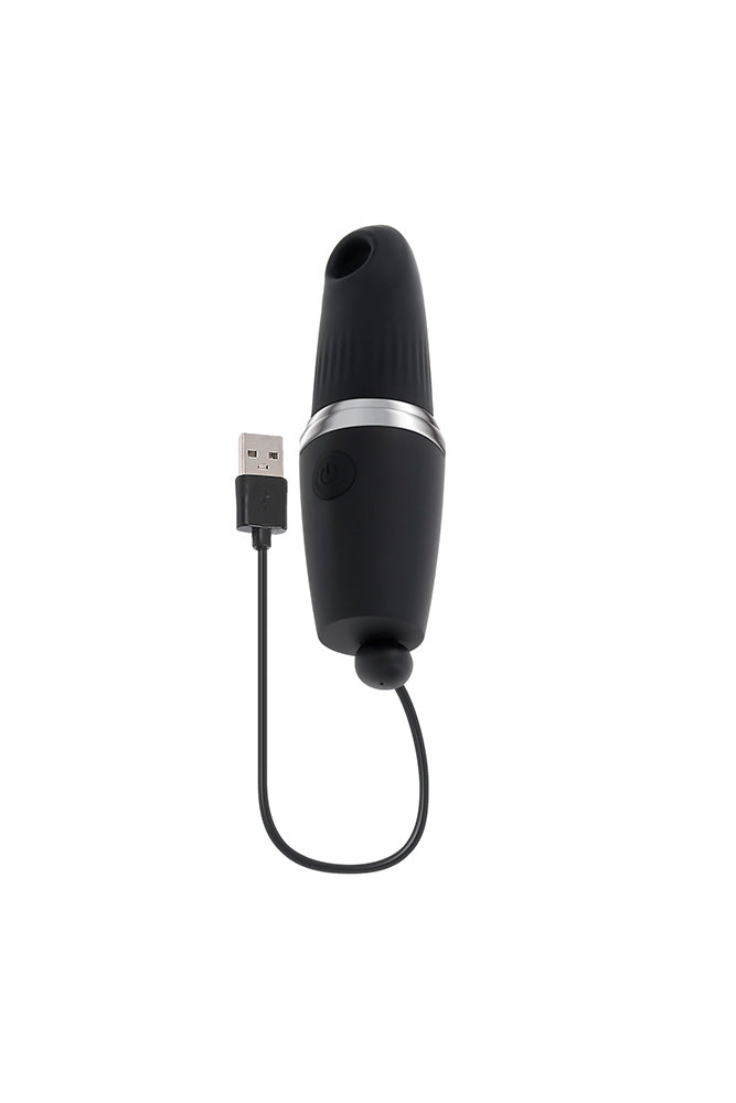 Playboy - Excursion Clitoral Stimulator with Suction - Black - Stag Shop