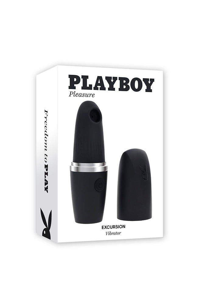 Playboy - Excursion Clitoral Stimulator with Suction - Black - Stag Shop