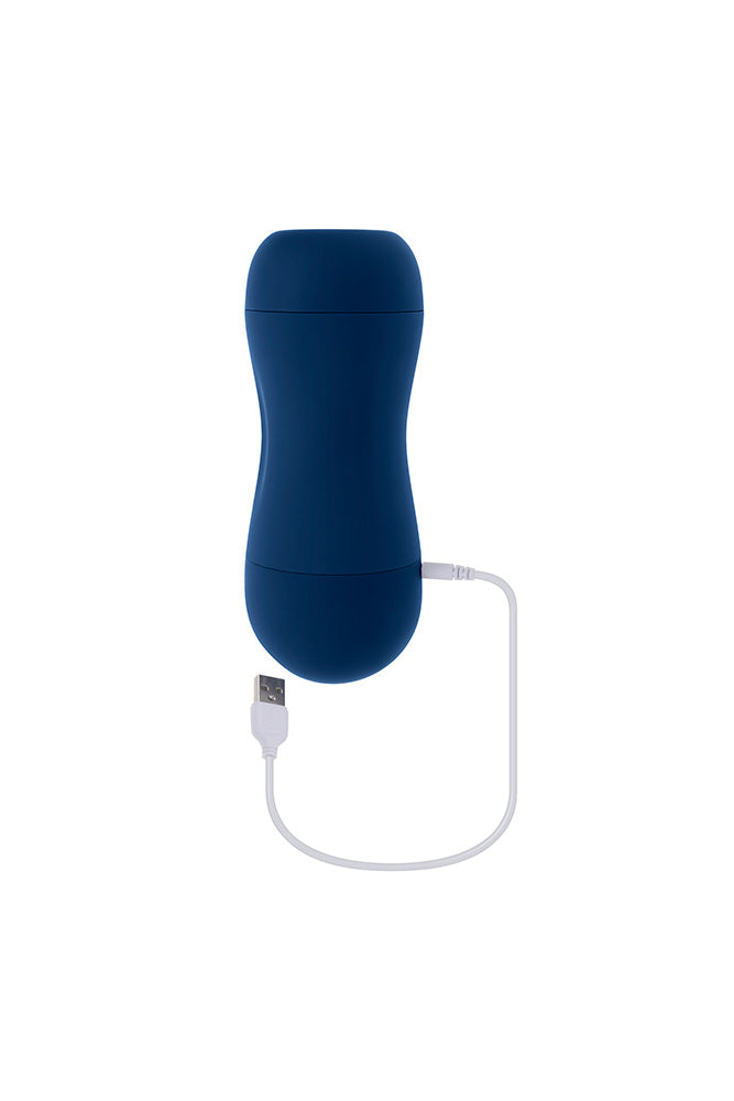 Playboy - Gusto Vibrating & Sucking Stroker - Blue - Stag Shop