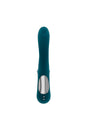 Playboy - Harmony Dual Vibrator with Flickering Tongue - Teal - Stag Shop