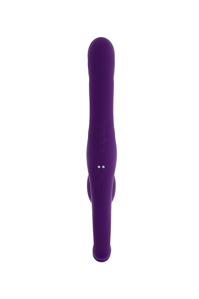 Playboy - Hug It Out Strapless Strap-On with Anal Stimulator with Remote Control - Stag Shop
