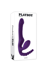 Thumbnail for Playboy - Hug It Out Strapless Strap-On with Anal Stimulator with Remote Control - Stag Shop