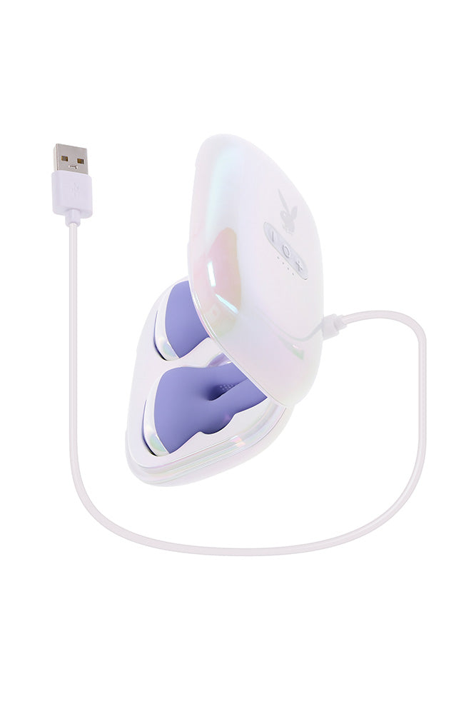 Playboy - In A Pinch Vibrating Nipple Clamps - Stag Shop