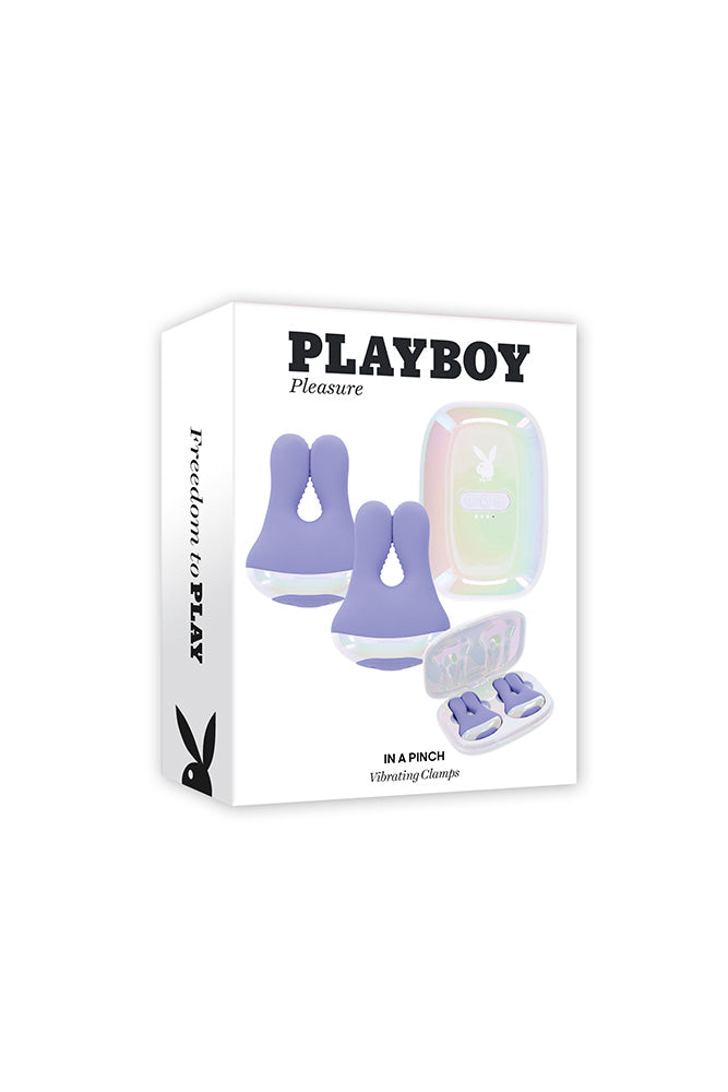 Playboy - In A Pinch Vibrating Nipple Clamps - Stag Shop