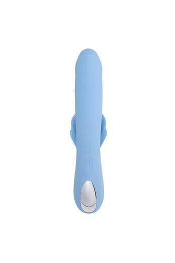Playboy - In Bloom Thrusting, Tapping & Heating Dual Vibrator - Stag Shop