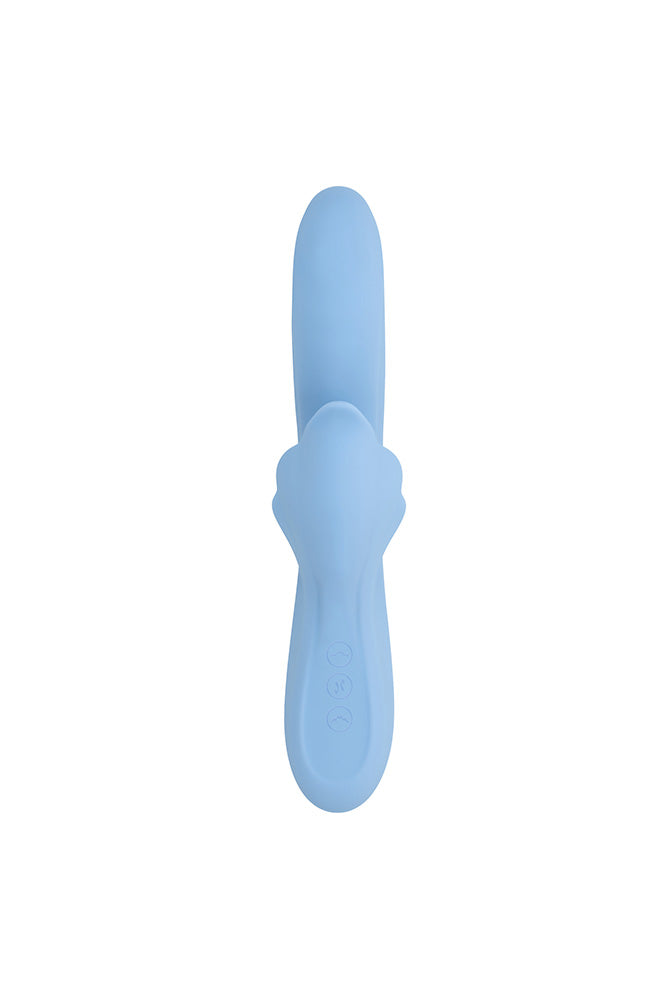 Playboy - In Bloom Thrusting, Tapping & Heating Dual Vibrator - Stag Shop