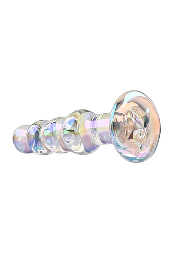 Playboy - Playboy Pleasure Jewels Beads Glass Butt Plug - Iridescent - Stag Shop