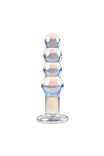 Playboy - Playboy Pleasure Jewels Beads Glass Butt Plug - Iridescent - Stag Shop