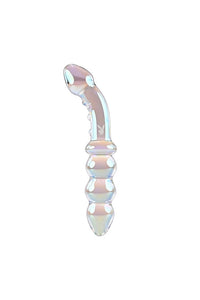 Thumbnail for Playboy - Playboy Pleasure Jewels Double Ended Glass Dildo - Iridescent - Stag Shop