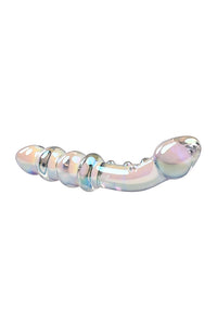Thumbnail for Playboy - Playboy Pleasure Jewels Double Ended Glass Dildo - Iridescent - Stag Shop