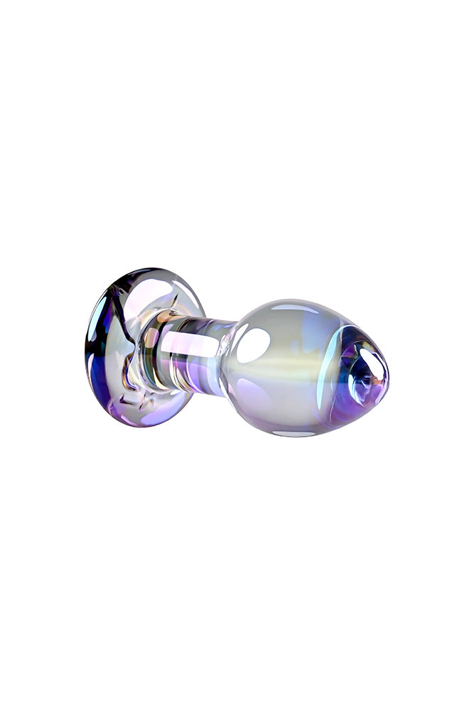Playboy - Playboy Pleasure Jewels Plug Glass Butt Plug - Iridescent - Stag Shop