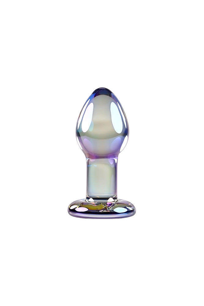 Playboy - Playboy Pleasure Jewels Plug Glass Butt Plug - Iridescent - Stag Shop