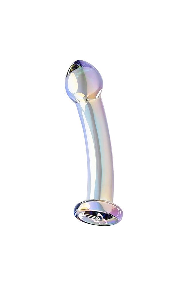 Playboy - Jewels King Glass Dildo - Iridescent - Stag Shop