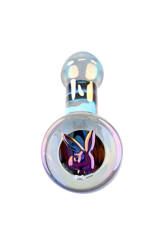 Playboy - Jewels King Glass Dildo - Iridescent - Stag Shop