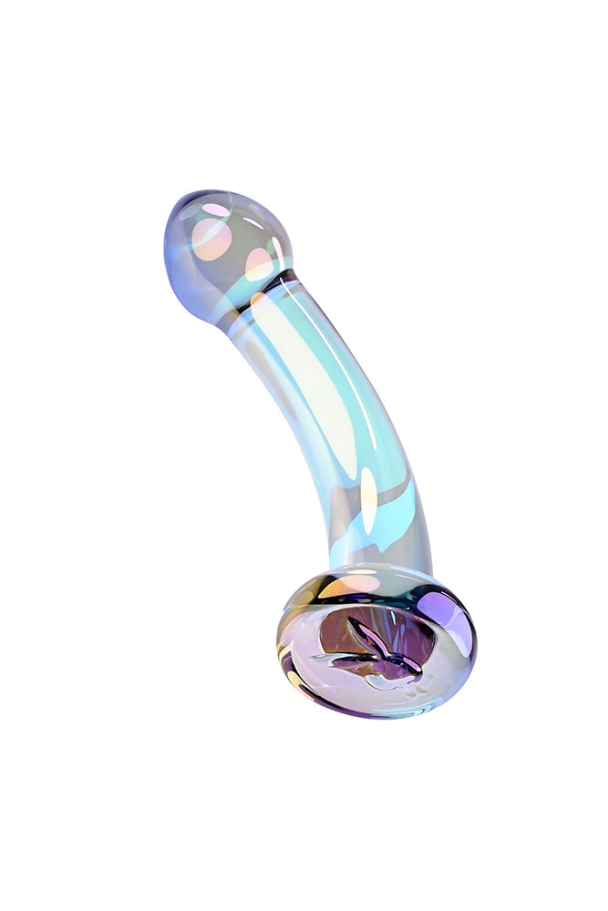 Playboy - Jewels King Glass Dildo - Iridescent - Stag Shop