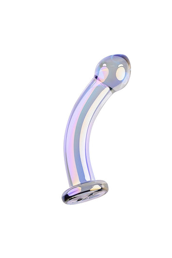 Playboy - Jewels King Glass Dildo - Iridescent - Stag Shop