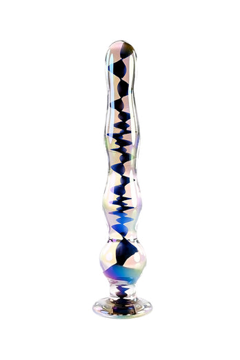 Playboy - Jewels Wand Glass Dildo - Multicolour - Stag Shop