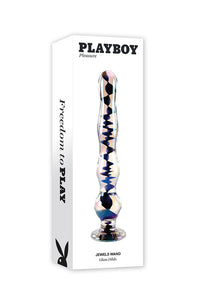 Thumbnail for Playboy - Jewels Wand Glass Dildo - Multicolour - Stag Shop