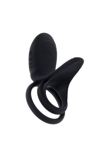 Playboy - Just Right Vibrating Cock Ring - Black - Stag Shop