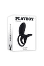 Playboy - Just Right Vibrating Cock Ring - Black - Stag Shop