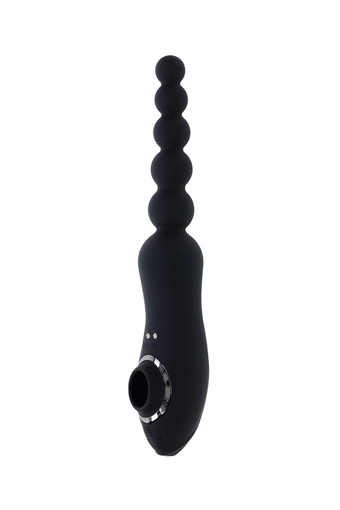 Playboy - Let It Bead Dual Ended Vibrator - Black - Stag Shop