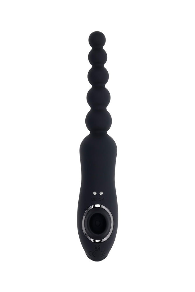 Playboy - Let It Bead Dual Ended Vibrator - Black - Stag Shop