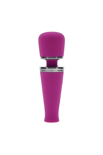 Playboy - Mic Drop Mini Wand Vibrator - Purple - Stag Shop