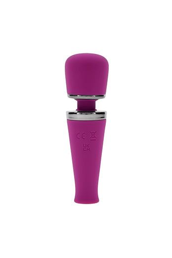 Playboy - Mic Drop Mini Wand Vibrator - Purple - Stag Shop