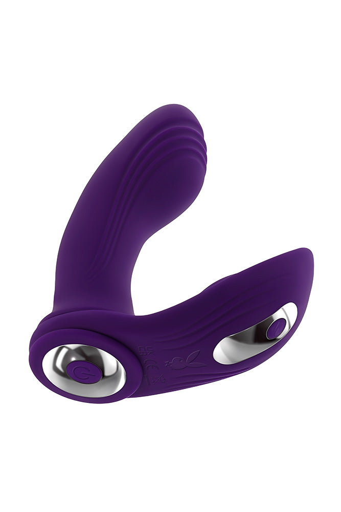 Playboy - Mix & Match 3 in 1 Vibrator with C-Ring - Purple - Stag Shop