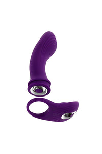 Thumbnail for Playboy - Mix & Match 3 in 1 Vibrator with C-Ring - Purple - Stag Shop