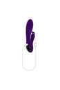 Playboy - On Repeat Beaded Tip Rabbit Vibrator - Purple - Stag Shop