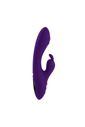 Playboy - On Repeat Beaded Tip Rabbit Vibrator - Purple - Stag Shop