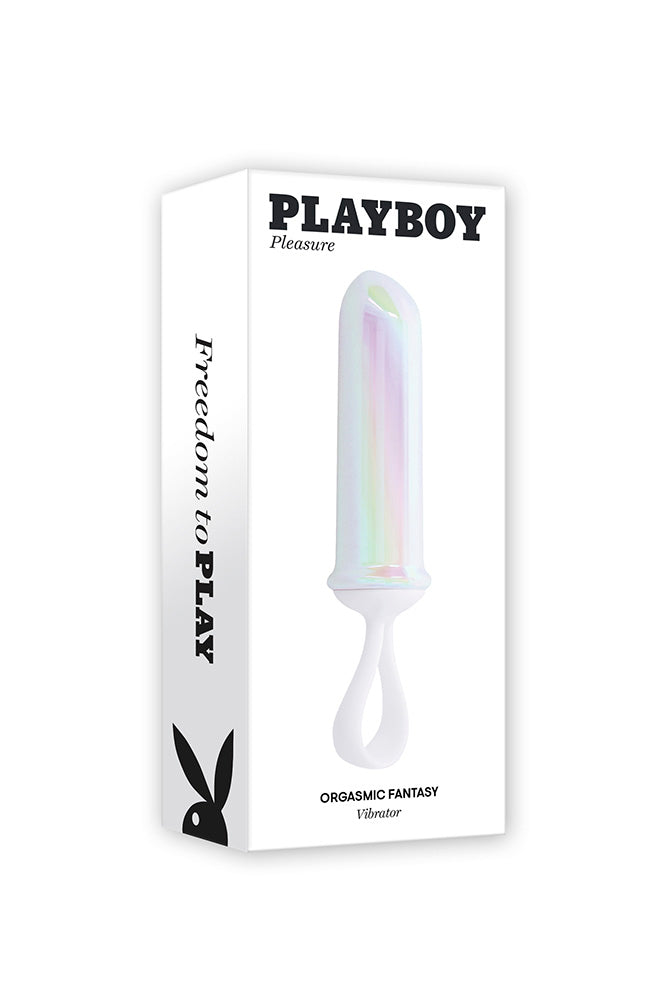 Playboy - Orgasmic Fantasy Bullet Vibrator - Pearl - Stag Shop