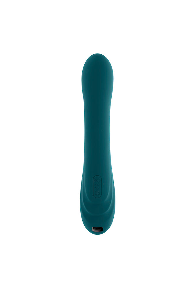 Playboy - Aurelie Vibrator With G-Spot Tickler - Teal - Stag Shop