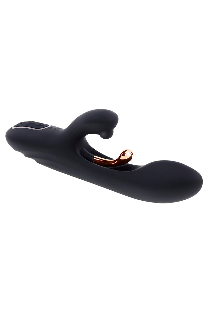 Playboy - Aureus G-Spot Tickling Rabbit Vibrator - Black - Stag Shop