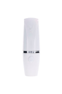 Thumbnail for Playboy - Getaway Tapping Lipstick Vibrator - White/Opal - Stag Shop