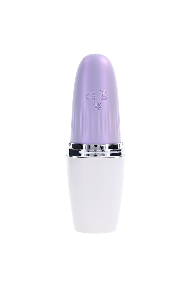 Playboy - Getaway Tapping Lipstick Vibrator - White/Opal - Stag Shop