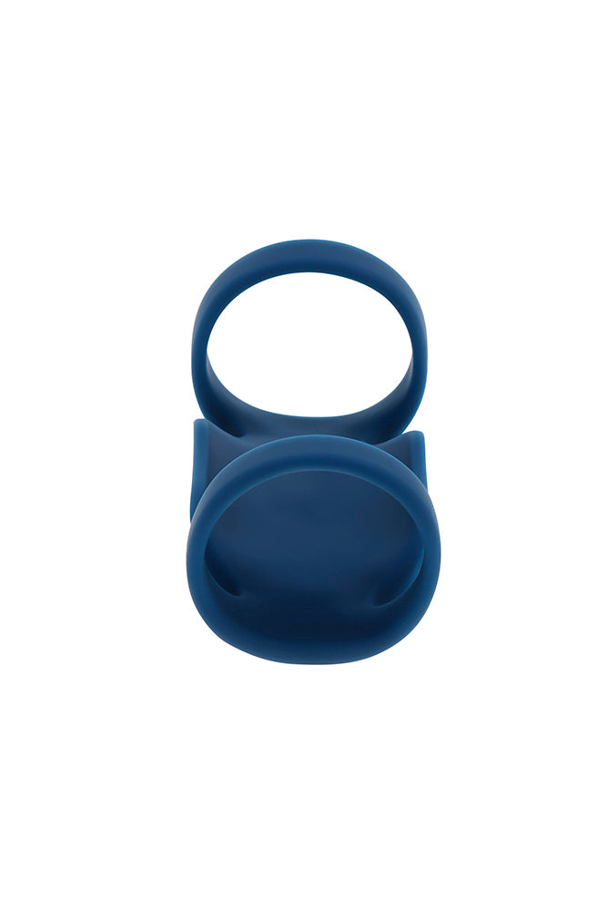 Playboy - Jet Pack Dual Ring Penis Vibrator - Blue - Stag Shop